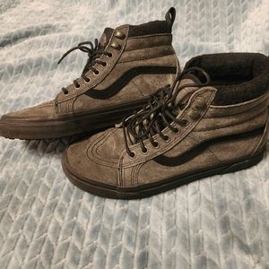 Black high top old school Vans